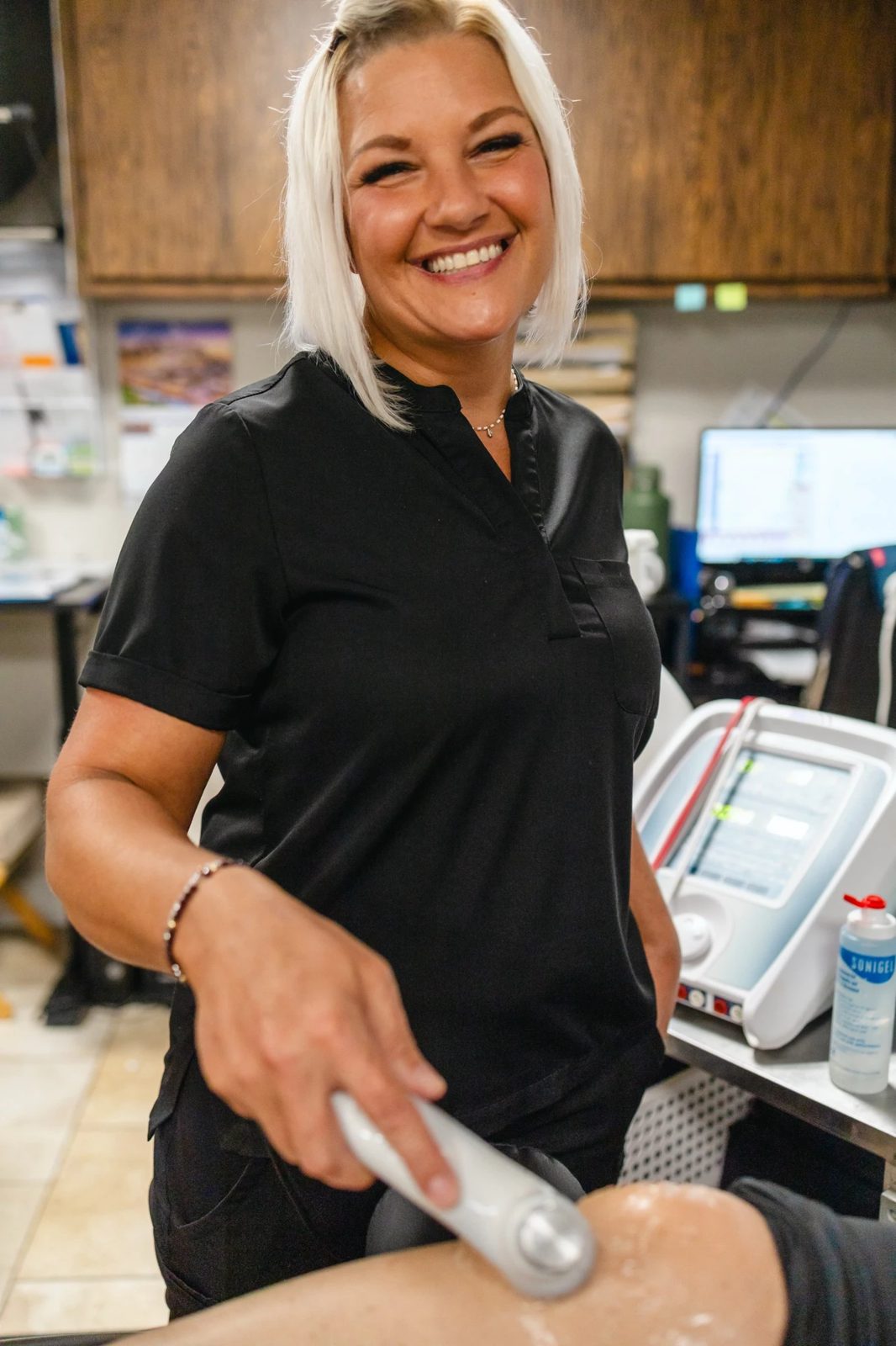 Ultrasound therapy at Grace Medical and Chiropractic